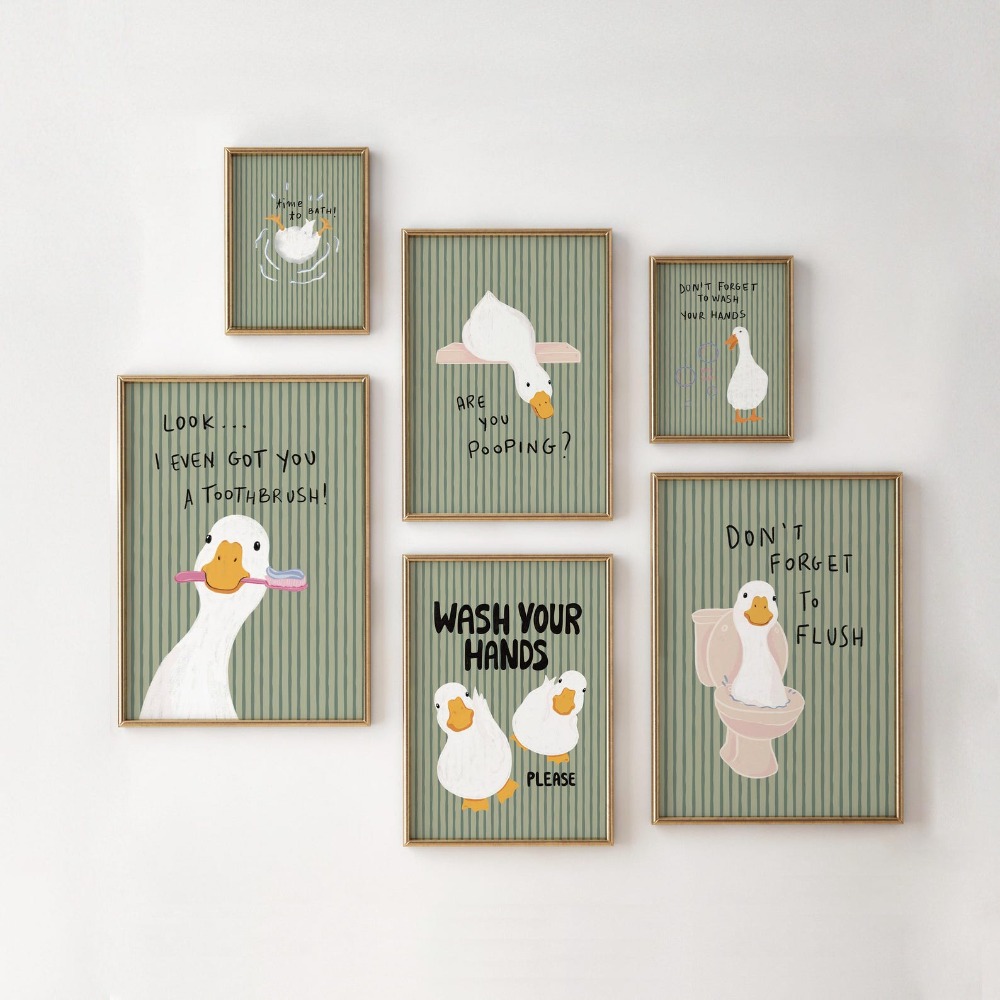 Photography Duck - Arte de Parede para Banheiro Sem