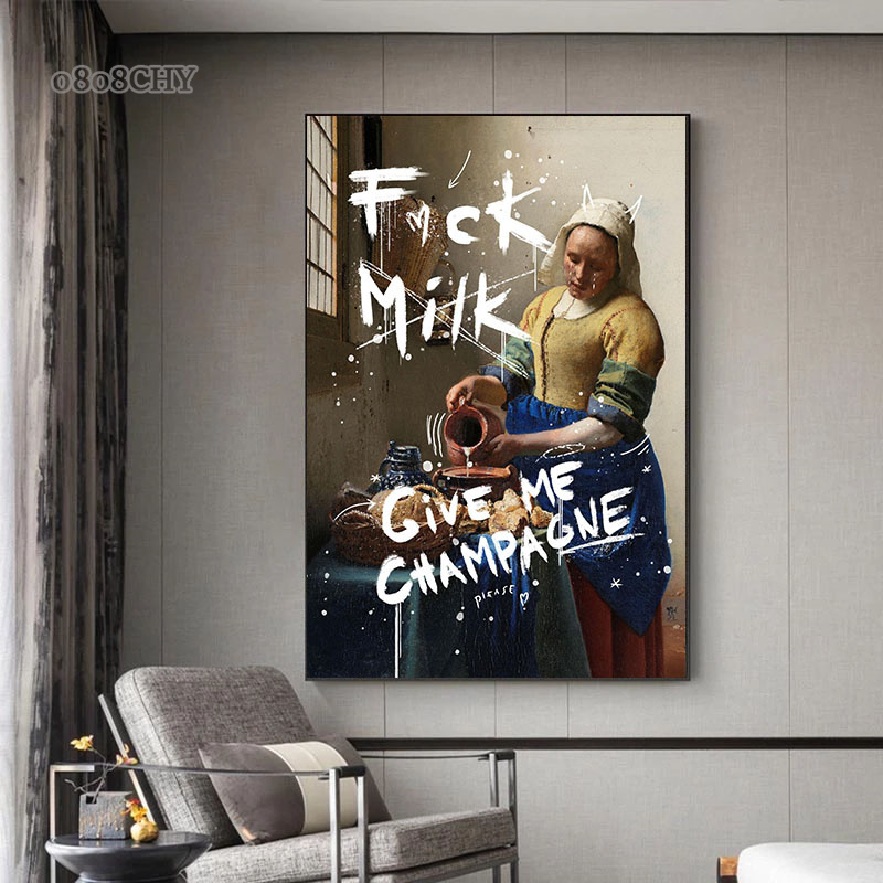O Milkmaid Engraçado Art Poste - Photography Duck avaliação e preço