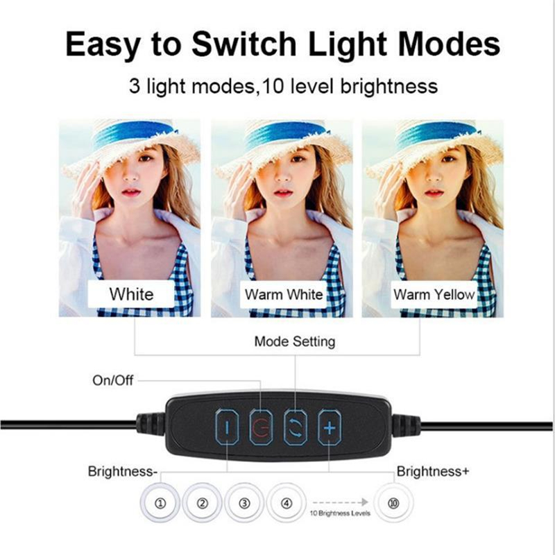Anel de luz led regulável, pro - Photography Videos avaliação e preço