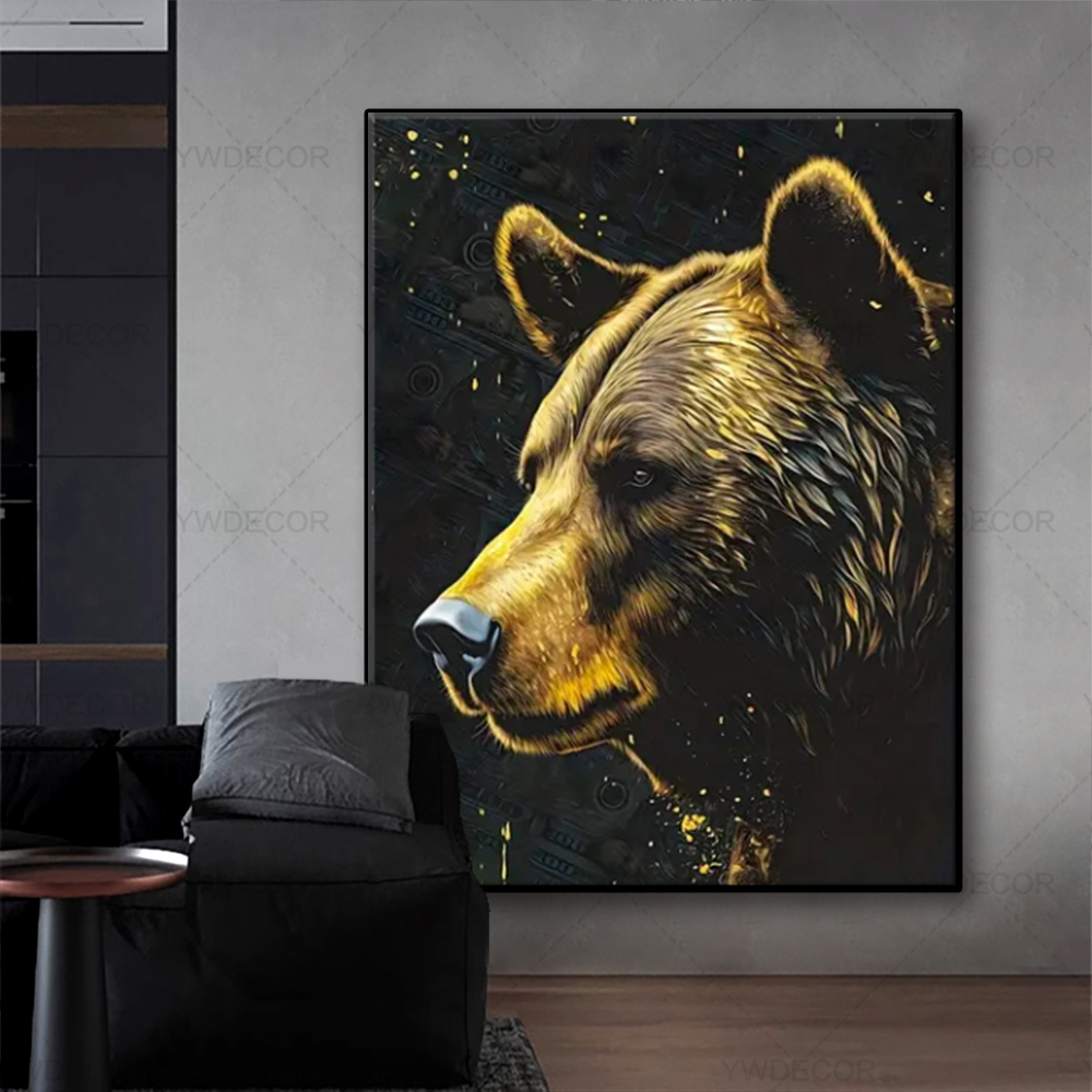 Toro e urso animais pintura lo - Photography Duck avaliação e preço