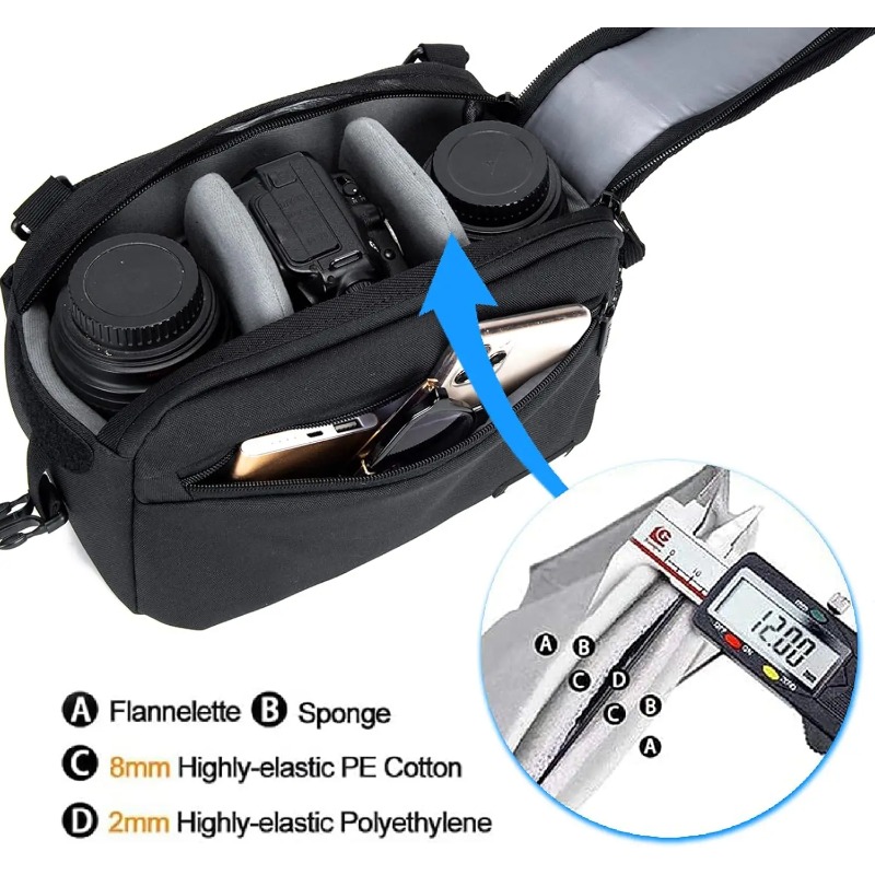 Bolsa tipo estilingue de um om - Camera Bag Waterproof avaliação e preço